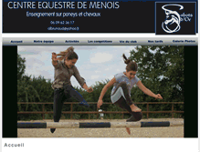 Tablet Screenshot of centre-equestre-demenois.com